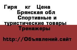 Гиря 32 кг › Цена ­ 1 500 - Брянская обл. Спортивные и туристические товары » Тренажеры   